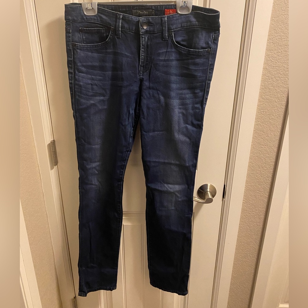 Level 99 Jeans 32 Skinny Straight Stretch Dark Blue Lily Denim 14